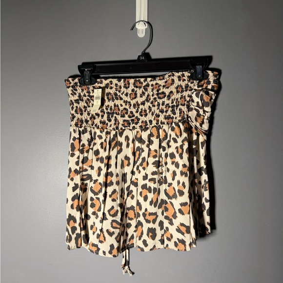 Aerie Uptown Leopard Mini Skirt Size Small - Picture 3 of 5